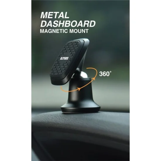 Eltoro Magnetic Metal Car Mount - Black
